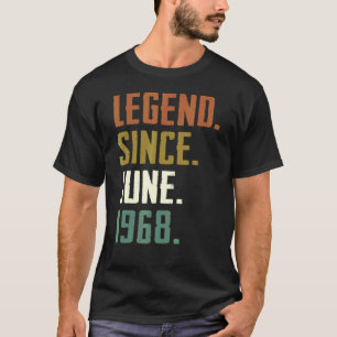 T-shirt 54 Ans Légende depuis juin 1968 54e anniversaire