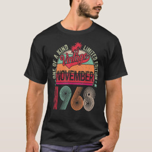 T-shirt 54 ans Vintage novembre 1968 54e anniversaire