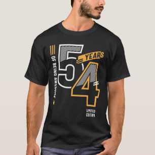 T-shirt 54 Years Of Being Awesome 54e Birthday