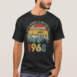 T-shirt 54 Years Old Awesome Since October 1968 54th Birt