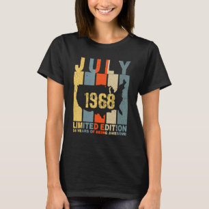 T-shirt 54e anniversaire Juillet 1968 54 ans d'être génial