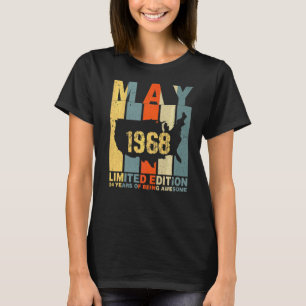 T-shirt 54e anniversaire mai 1968 54 ans d'être génial