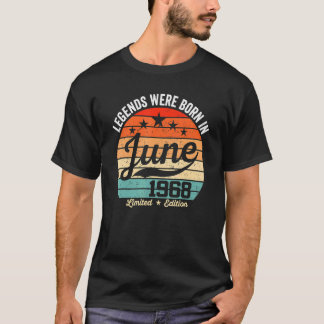 T-shirt 54ème Anniversaire vintage Légendes Nées Le 19 Jui