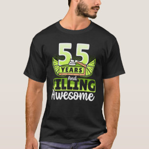 T-shirt 55 Anniversaire Remplissant Une Merveilleuse Pie D