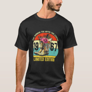 T-shirt 55 Ans 1967 Western 55Th Limited Edition Vache