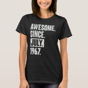 T-shirt 55 Ans 55ème Anniversaire Awesome depuis Juillet 1