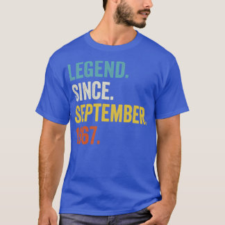 T-shirt 55 Ans Légende depuis septembre 1967 55e Birt