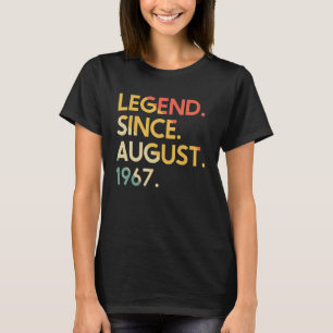 T-shirt 55 Ans Légende Vintage depuis août 1967 55e