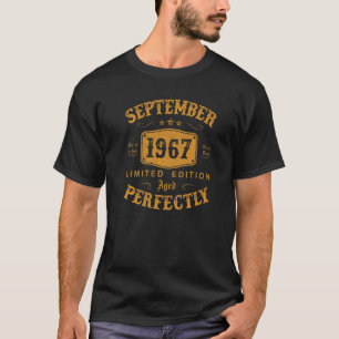 T-shirt 55 ans Vintage 55e anniversaire Septembre 1967