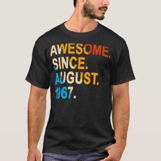 T-shirt 55 Ans Vintage stupéfiant depuis août 1967 55t