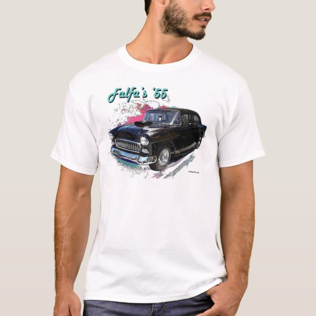 T-shirt 55 Bel Air de Bob Falfa 'de graffiti américain (Devant)
