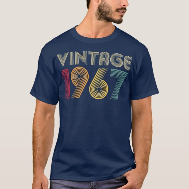 T-shirt 55e Anniversaire Cadeau Classique 1967 Hommes Vint (Devant)