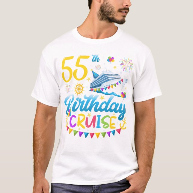 T-shirt 55e anniversaire Croisière B-Day Hommes (Devant)