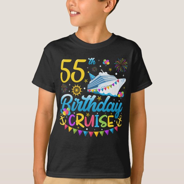 T-shirt 55e anniversaire Croisière B-Day Party Boy (Devant)
