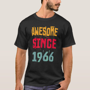 T-shirt 56 Ans Awesome depuis 1966 56e Anniversaire Vin