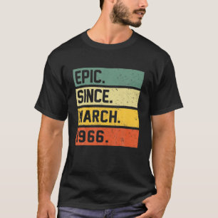 T-shirt 56 Ans Rétro Anniversaire Cadeau Epic Depuis Mars