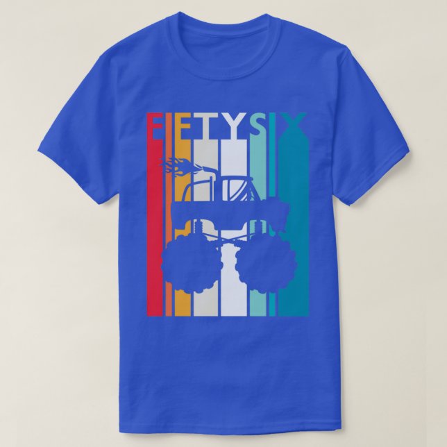 T-shirt 56e anniversaire Gift Monster Chemise de Camion 56 (Design devant)