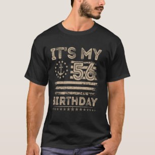 T-shirt 56e anniversaire Marin Américain nautique Voile Bd
