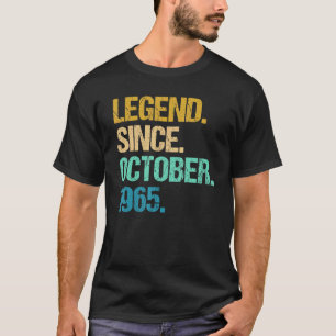 T-shirt 57 Years Old Legend Since October 1965