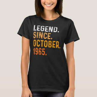T-shirt 57 Years Old Legend Since October 1965