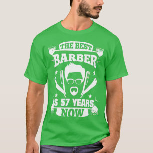 T-shirt 57e anniversaire actuel Barbier 57 ans Barbier