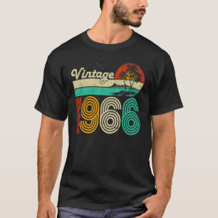 T-shirt 57e anniversaire Vintage 1966 57 ans Femmes
