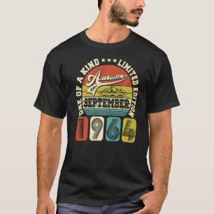 T-shirt 58 Ans 58e Anniversaire Awesome Depuis Septembre