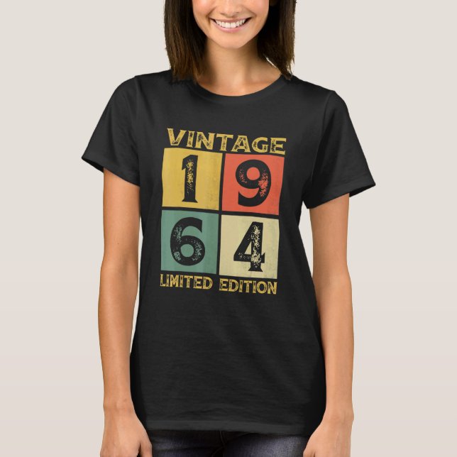 T-shirt 58 ans Retro 1964 58e anniversaire (Devant)