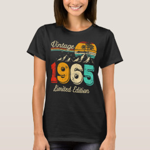 T-shirt 58 ans Vintage 1965 58e anniversaire 1
