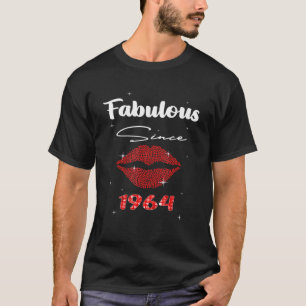 T-shirt 58 Years Old Fabulous Since 1964 58th Birthday For