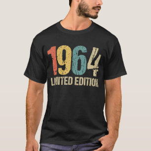 T-shirt 58e anniversaire Dames Mens 58 ans 1964