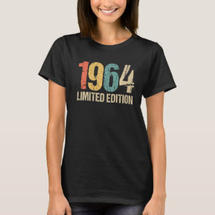 T-shirt 58e anniversaire Dames Mens 58 ans 1964 1