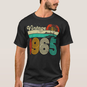 T-shirt 58e anniversaire Vintage 1965 58 ans Femmes