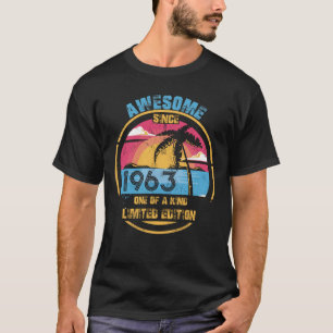T-shirt 59 ans Awesome depuis 1963 59e anniversaire