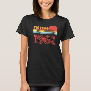 T-shirt 59 Ans Jour De Naissance Vintage Retro Sunset Né