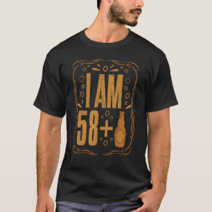 T-shirt 59 Ans Né Retro Bière Boire Alcool Naissance