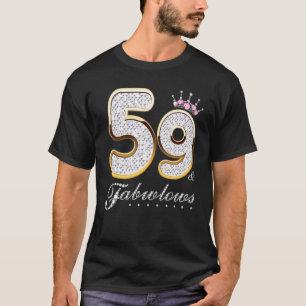 T-shirt 59 & Fabuleux 59 Ans 59e Anniversaire Diamant C