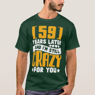 T-shirt 59e anniversaire de Mariage 59 ans mariage Cadeau