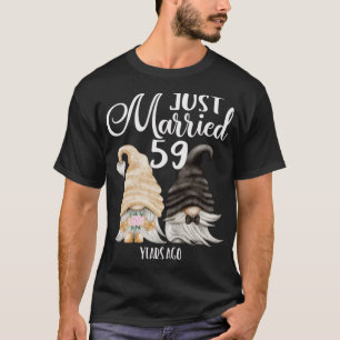 T-shirt 59e anniversaire de Mariage - Marié 59 ans