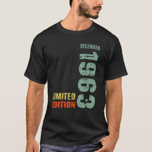 T-shirt 59e anniversaire Homme 59 ans Décembre 1963