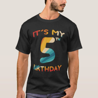 T-shirt 5 Anniversaire Chemise C'Est Mon 5E Anniversaire 5