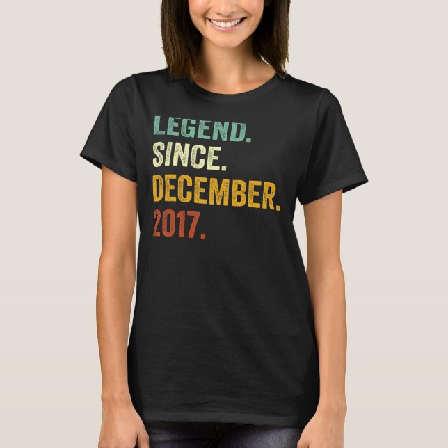 T-shirt 5 Ans 5e Anniversaire Légende du garçon depuis déc (Devant)