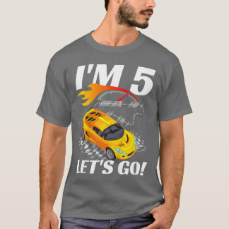 T-shirt 5 Ans 5e CourseAnniversaire Fête Garçons Fille