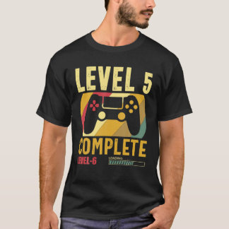 T-shirt 5 ans Anniversaire du Mariage 5 ans Marié Niveau 5