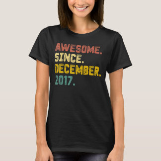 T-shirt 5 Ans Awesome depuis Décembre 2017 5e Naissance
