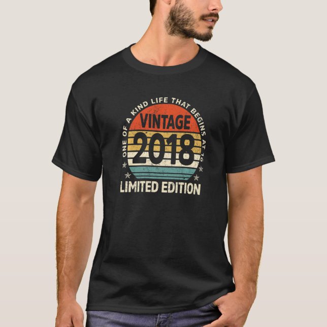 T-shirt 5 ans Cadeaux anciens 5e anniversaire Février 2018 (Devant)