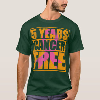 T-shirt 5 Ans Cancer Sans Ruban rose Cancer du sein Surv