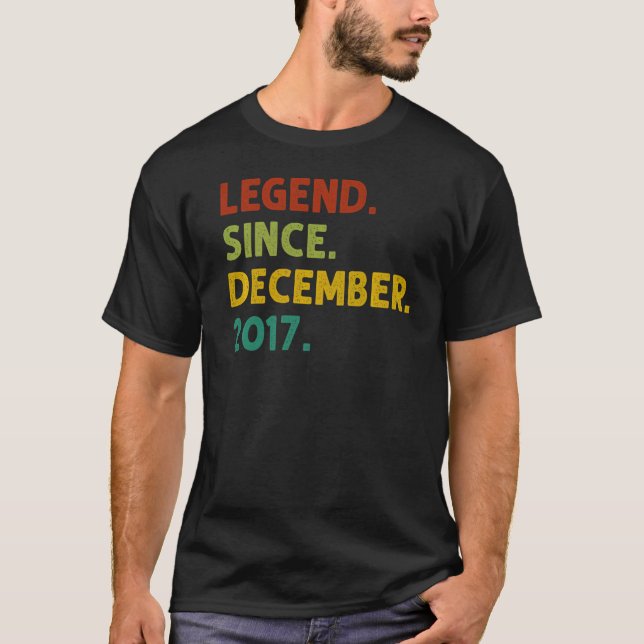 T-shirt 5 ans de légende depuis décembre 2017 5e anniversa (Devant)