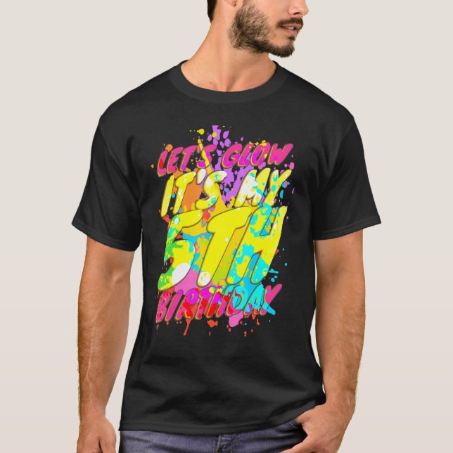 T-shirt 5 Ans Faisons la fête de la lueur 5e anniversaire  (Devant)