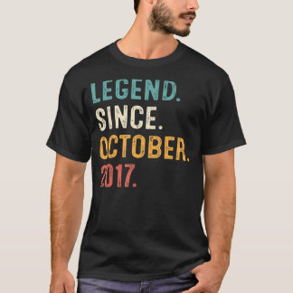 T-shirt 5 Ans Légende depuis Octobre 2017 5e Anniversaire